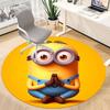 1pcYoga Minion Office Round Area Rug, Indoor Mat Suitable For Office, Under Office Chairs Bedroom Living Room Home Decor, Room Deco