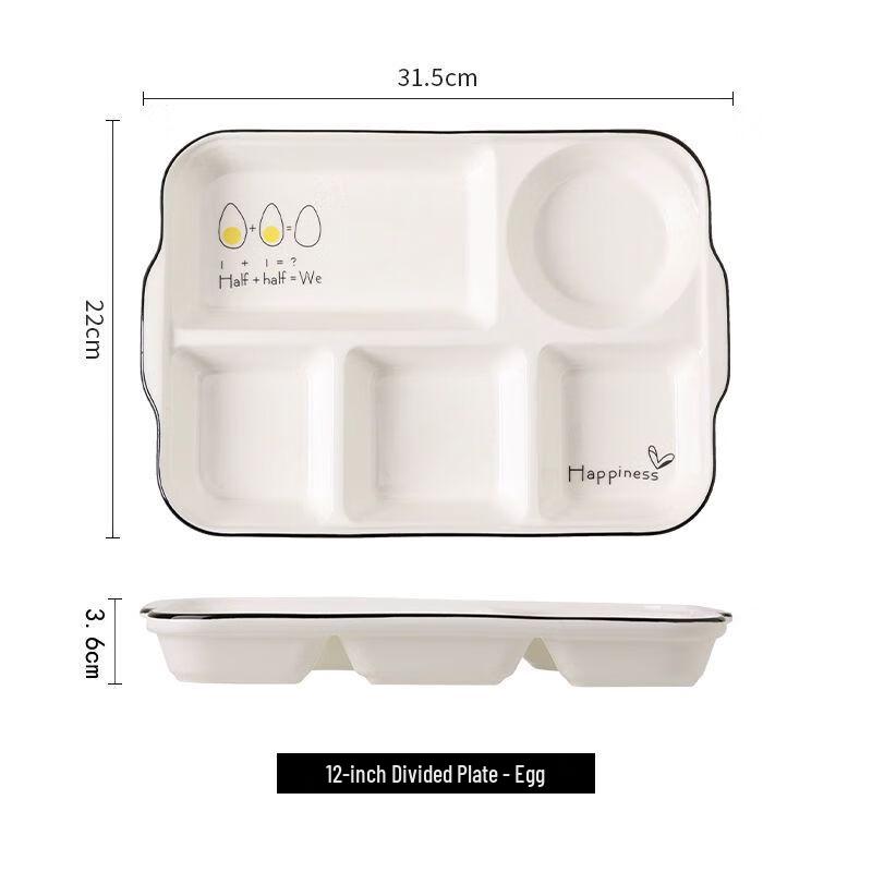 Ceramic Divided Meal Plate