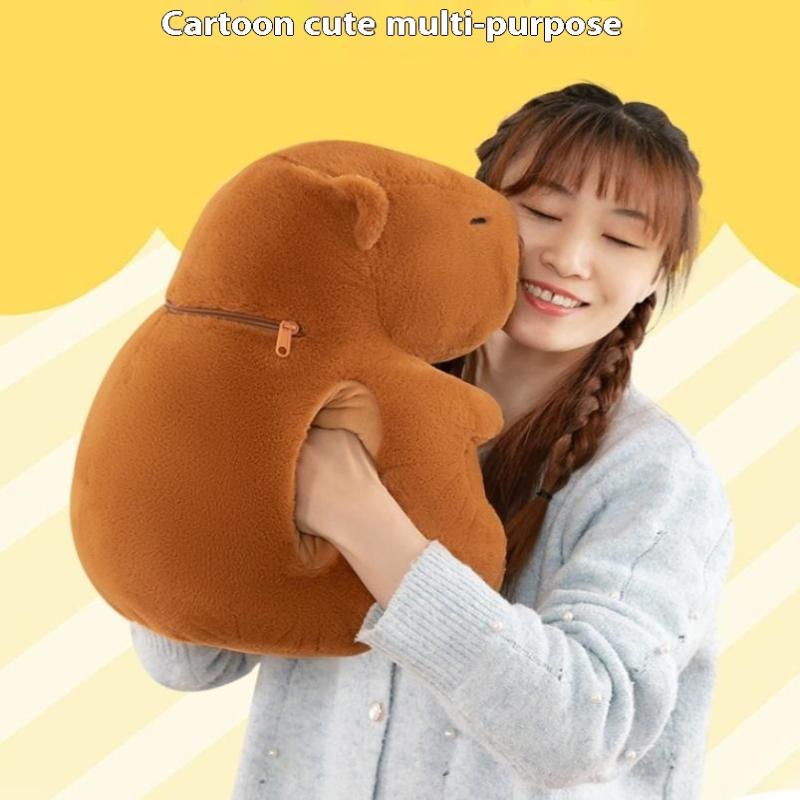 Capibara Winter Extra Large Plush  Water Bottle Women'S Home Water Filling Hand Warmer Holiday Gift For Girlfriend