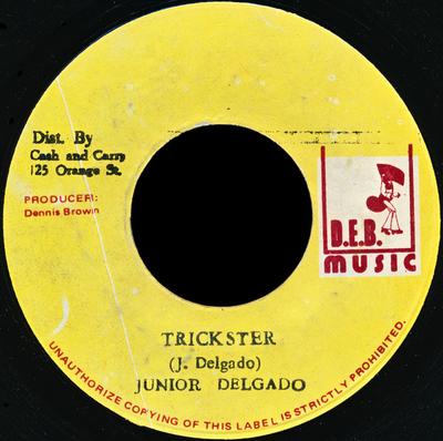 7inch Record JUNIOR DELGADO - Trickster / Murder NONE D.E.B. Music 1978 Jamaica Reggae, Ska & Dub Used