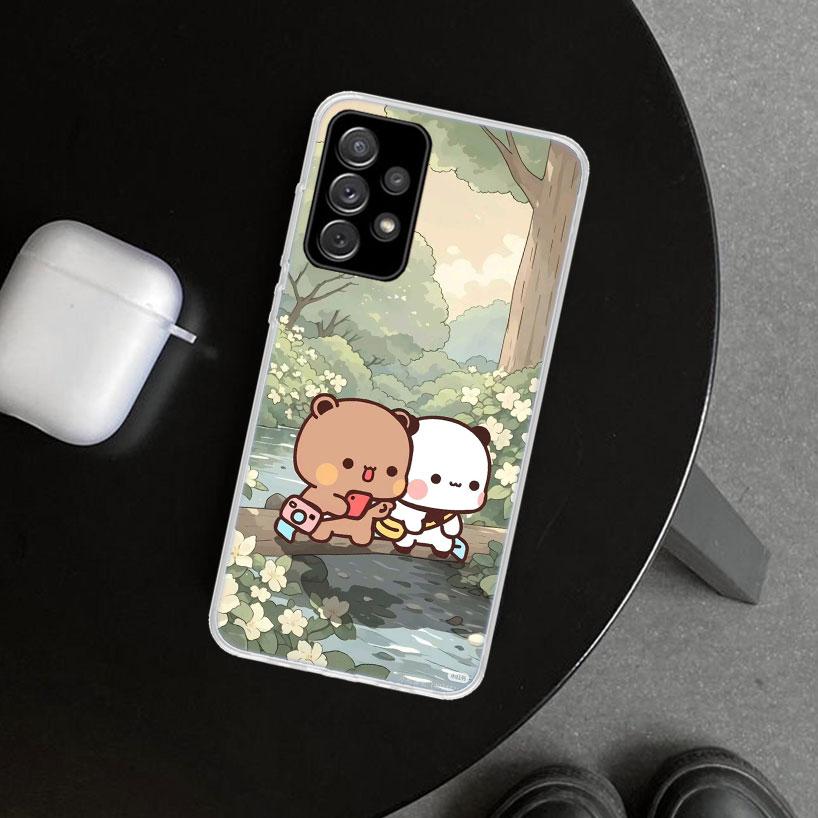 Bubu Dudu Cartoon Cute Phone Case Cover for Samsung Galaxy A12 A22 A32 A52 A72 A02S A51 A50S A31 A20S A10S Note 20 Ultra 10 Plus