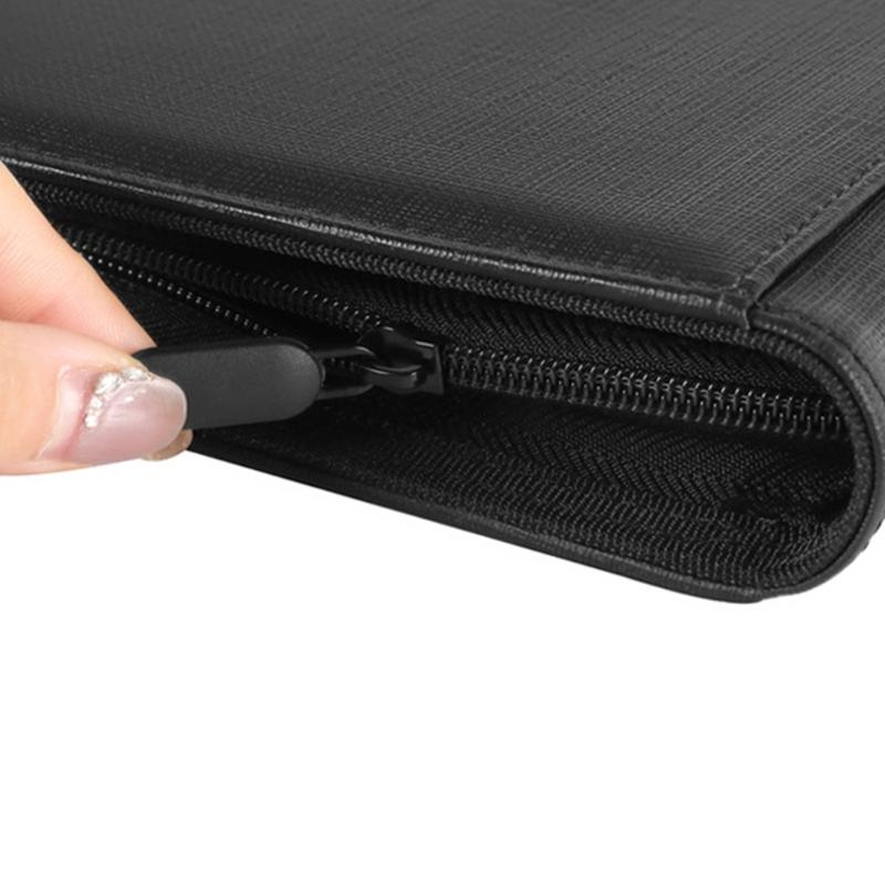 Álbum de Tarjetas de 4 Bolsillos Estuche para Tarjetas de Colección Capacidad 160 Cuero PU Carpeta para Tarjetas de Colección y Tarjetas Deportivas