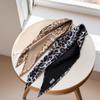 Weiches Wickel-Haartuch mit Leopardenmuster Hip-Hop Punk Bandana Kopfbedeckung Dreieckiges Kopftuch Streetwear