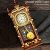Retro Building Blocks Swing Pendulum Clock Construction Brick Set DIY Construction Toy for Kids Adults Classic Creative Gift