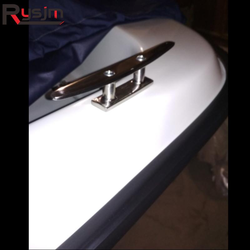 4" 5" 6" 8" Low Flat Cleat  316 Stainless Steel 2 Hole Hardware boat cleats For Marine Boat Deck Rope Tie yacht accessories