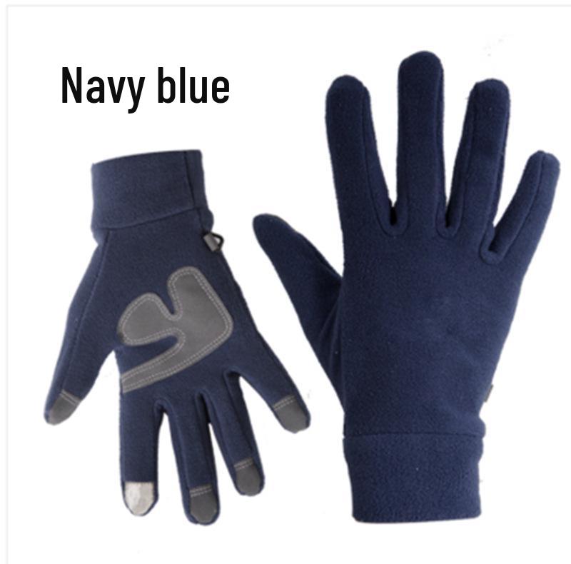Winter Cold-Proof Fleece Touchscreen Gloves for Skiing, Driving, Running, and Cycling