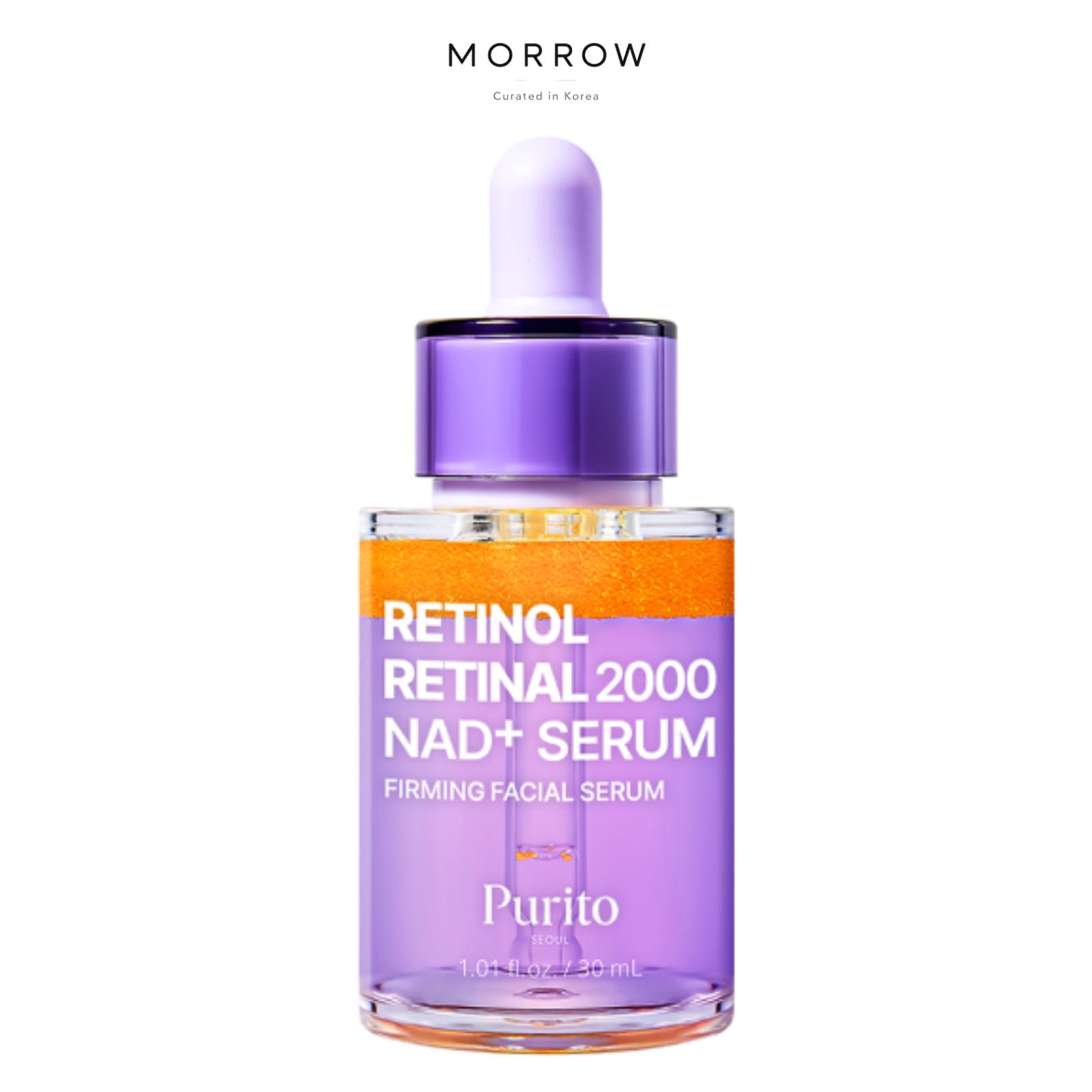 PURITO SEOUL Retinol Retinal 2000 NAD+ Serum Dual Retinoid Firming & Skin Texture Care 30ml 30ml 1EA