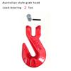 High Strength Crane Lifting 80 Level Goat-horn Shape Clasp With Lock,Australian Style Grab Hook Bearing Weight 1-5 Ton