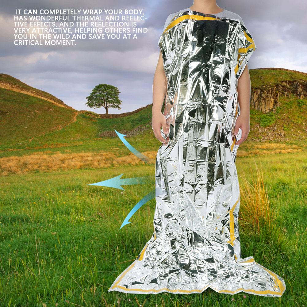 Emergency Sleeping Bag Rescue Blanket Insulation Sunscreen Foldable Space Blanket