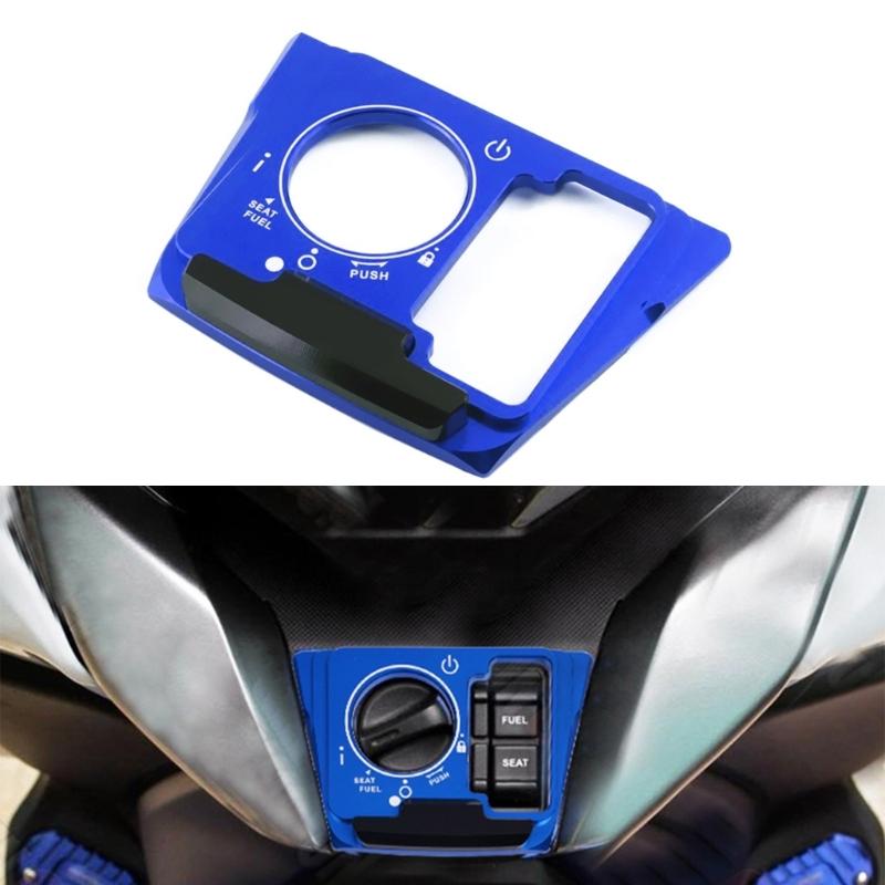 Motorcycle Seat Electric Door Lock Switches Cover Caps for 350 300 Replacement Ignition Switches Metal Protectors Cover