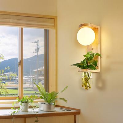 Holz Wand Lampe Anlage Wand Leuchte für Wohnzimmer Schlafzimmer Korridor Gang Balkon Moderne Wand Licht Wand Lampe