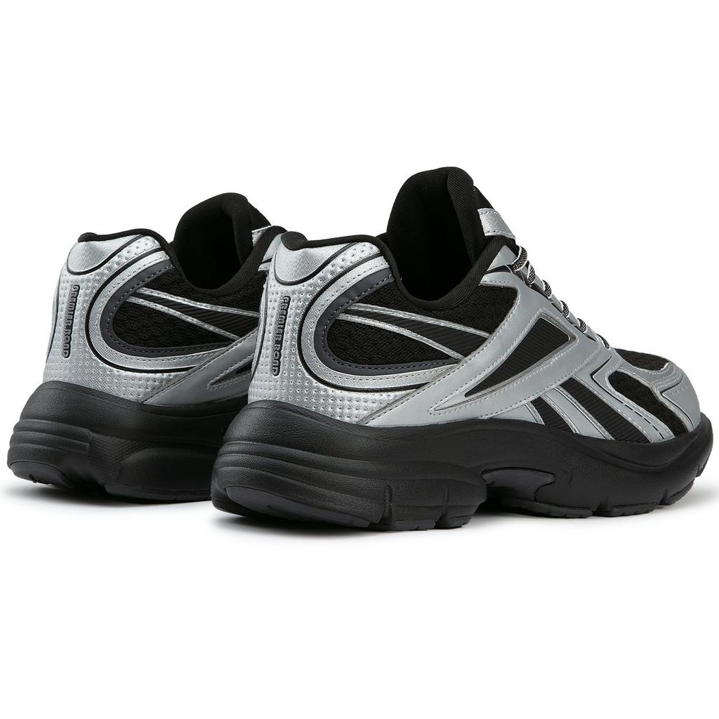 Reebok Premier Road 2.0 Casual Fashion Versatile Dad Shoes Low-Top Running Shoes Unisex Sneaker Black Silver 24FRC915U1GG8