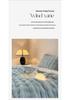 Autumn-Winter Double-Layer Faux Rabbit Fur Plush Nap Throw Blanket Shawl