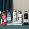 Sale 1800ML Thermal Water Bottle Big Cap With Straw Stainless Thermos Cold and Water Bottle Sport Durable Durable