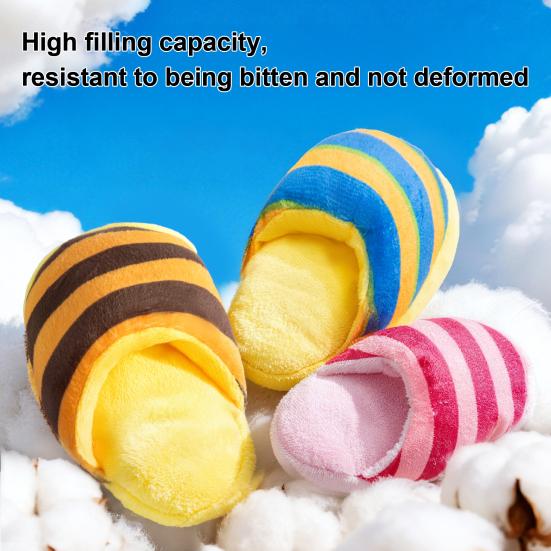 Hund Plüsch Pantoffel Spielzeug Interaktiv Quietschend Welpe Kauspielzeug Gefüllter Pantoffel Weiches Hund Zahnungsspielzeug für Kleine Mittlere Hunde Beißen Kauen