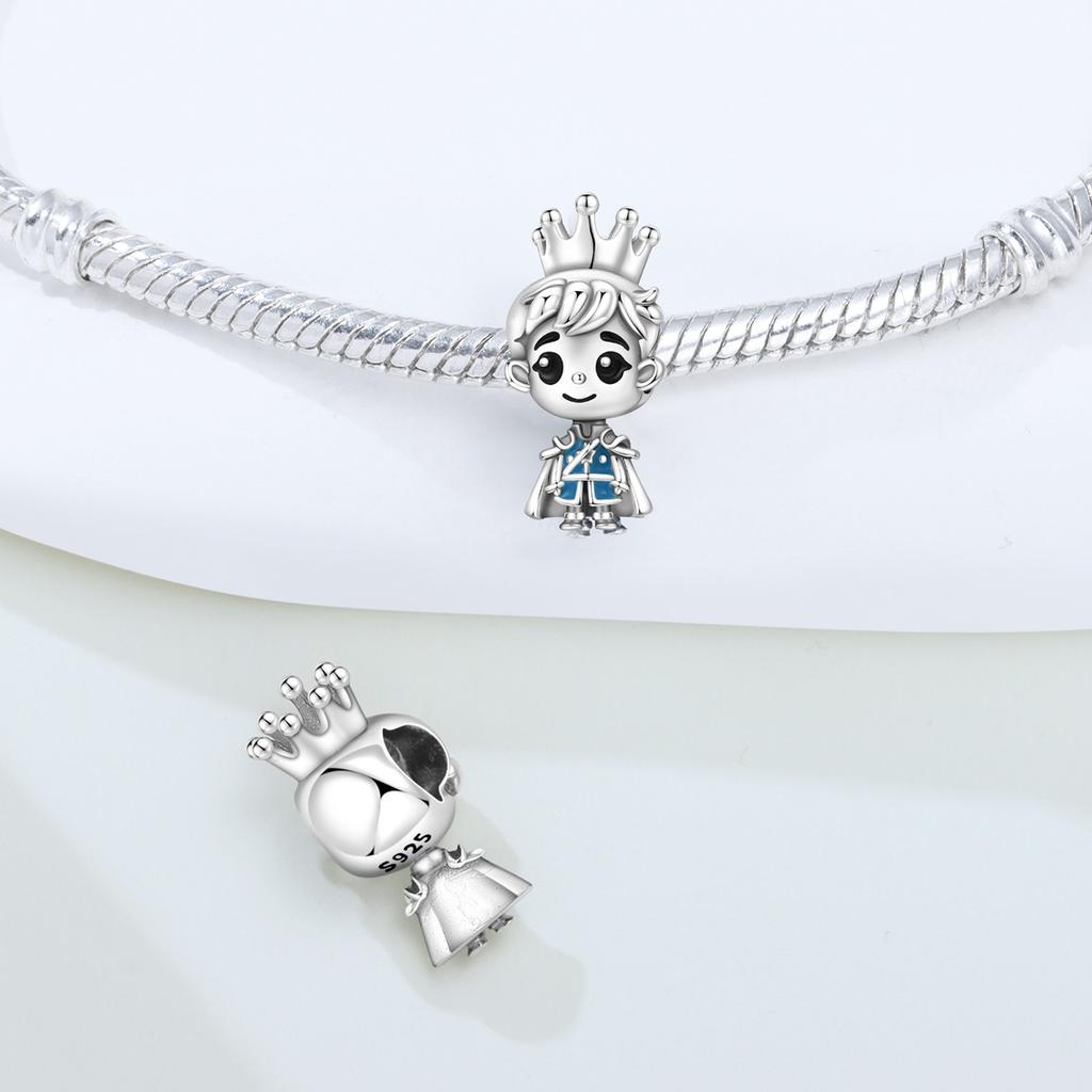 Panpoki Copper Prince Cartoon Character Bead Genuine Pendant Bracelets Charms Jewellery Party DoItYourself Trendy Gift