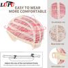 14Inch Pink Wig for Women Short Wavy Pastel Pink Wigs with Lace Shoulder Length Middle Part Curly Wavy  Wig
