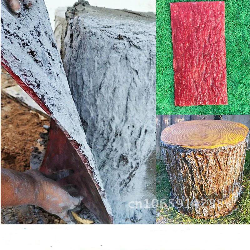 Simulation Artificial Imitation Tree Pressing Mold Fake Cement Making Stump Home Stake Bark Garden for Cement Decor Decoration