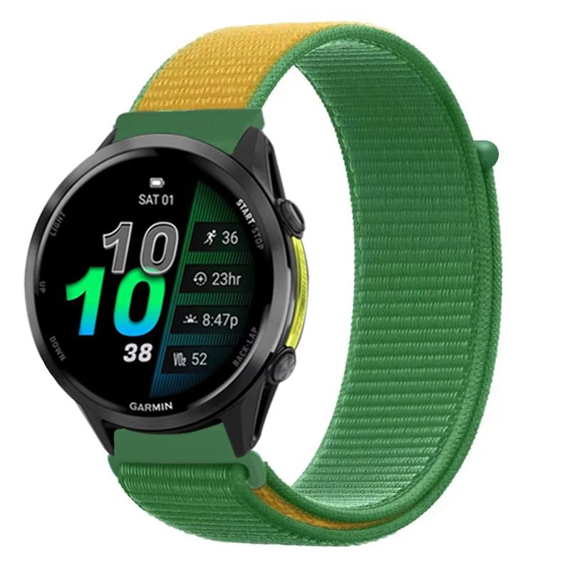 Cinturino in Nylon da 22mm 20mm per Garmin Forerunner 970 570 165 965 55 Venu 3 Stile Bandiera Braccialetto alla Moda Garmin Active 6 Approach S50