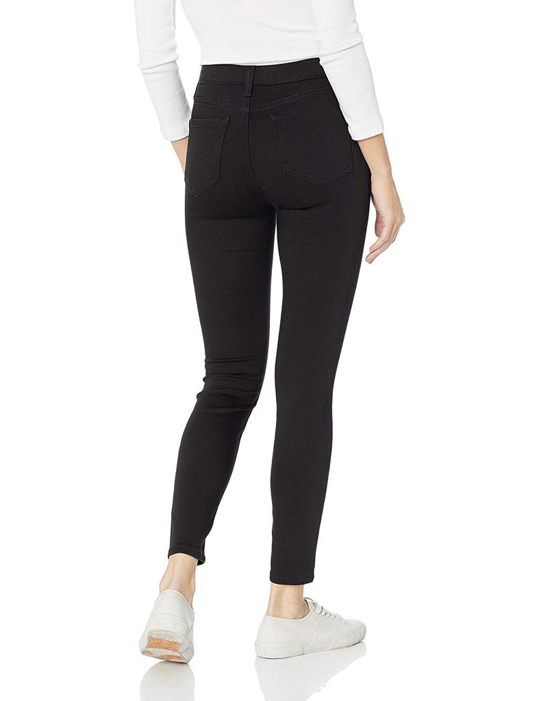 Amazon Essentials Stretch Skinny Sizes Short Women's Mid-Rise Jeans, Black, XL-2XL,