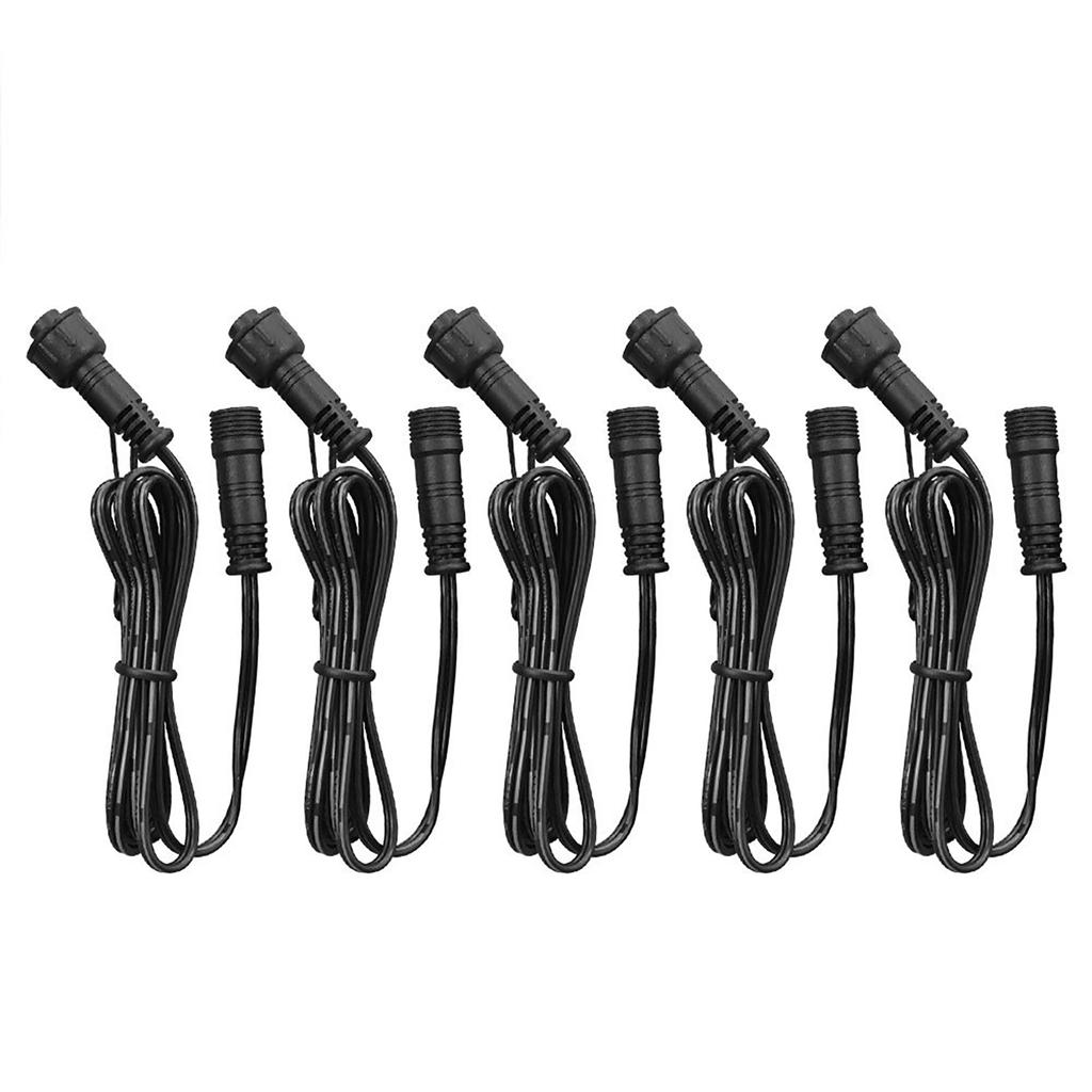 Extension Cable Wire for Deck Light, 5pcs 39.4 Inch 2pin IP67 Extension Cable Wire with Male and Female Connectors for Pendant Lights