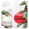 9 Pcs 3.15 Inch Christmas Ball Ornaments Glitter Sequin Xmas Hanging Foam Ball Decorations for Wedding Party Holiday Home Office Decor