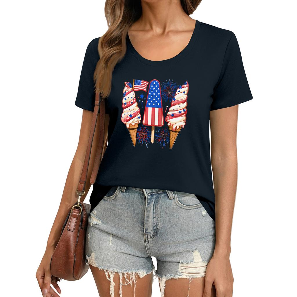 T Shirts Short Sleeve Tees For Women Fashion Tops Lightweight Soft Casual Summer Outfits Clothes