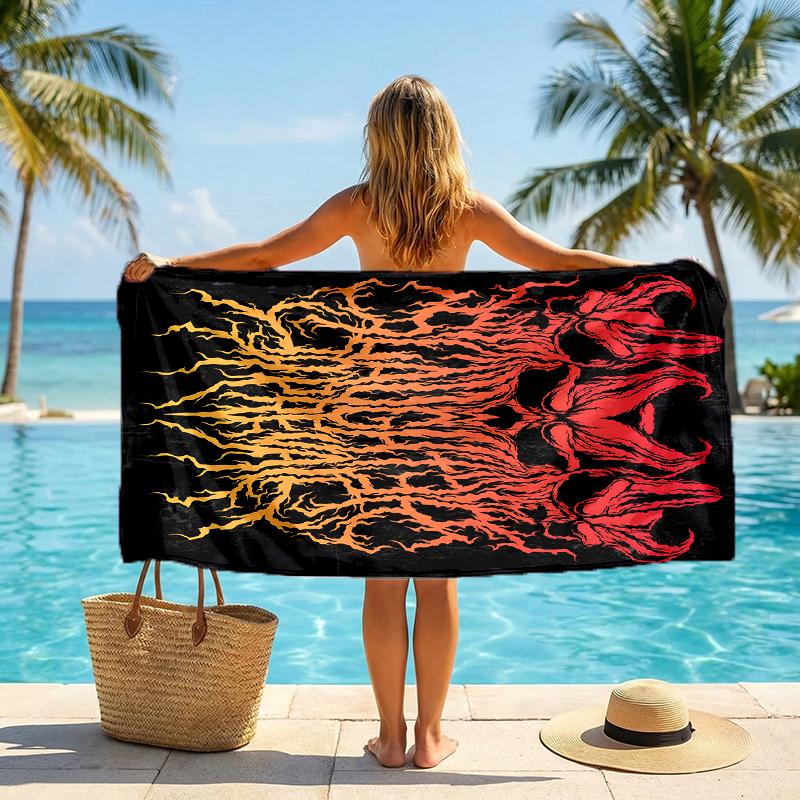 Slasher Prevail Black Metal Fashion Beach Towel: Ideal for Summer Adventures Soft, absorbent and quick drying suitable for swimming and bathing