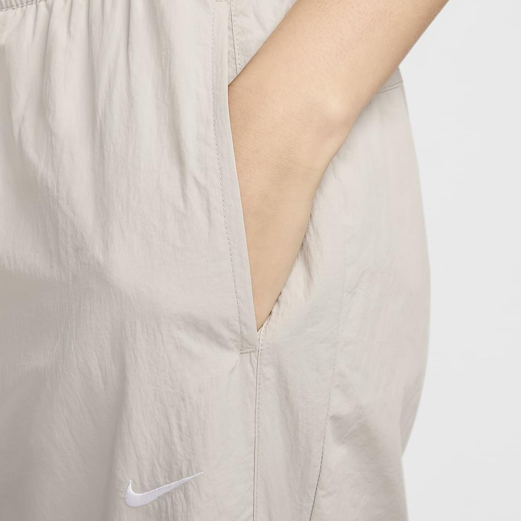 Nike Nsw Cllctn Rpl Zip Pant Otg Simple Brand Logo Comfortable Straight Leg Casual Pants Women Pants Light-Gray FV7545-014
