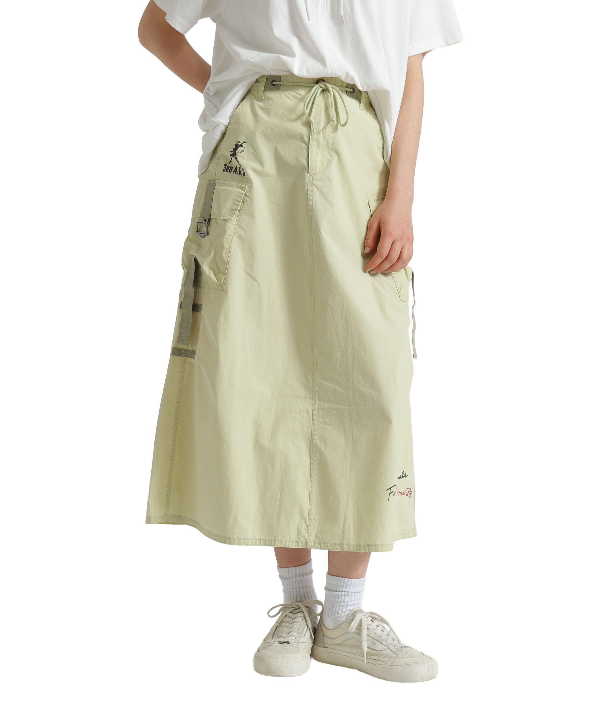 

AVIREX FLYING TIGERS PRINT SKIRT Women s F 434 Lime 783-5216601