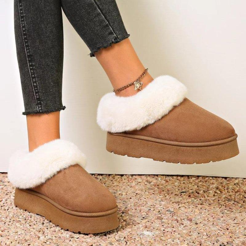 Snow Boots Women's New Platform for Autumn and Winter 2025, Wearing Cotton Boots with Thickened and A Pair of Fashionable Cotton Boots To Keep Warm