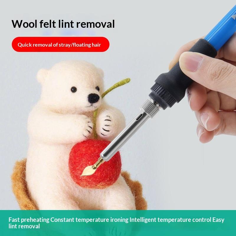 60W Adjustable Digital Soldering Iron Rapid Heating Mini Electric Iron Hand Tool For Wool Felt Shaping Handmade Diy Crafts