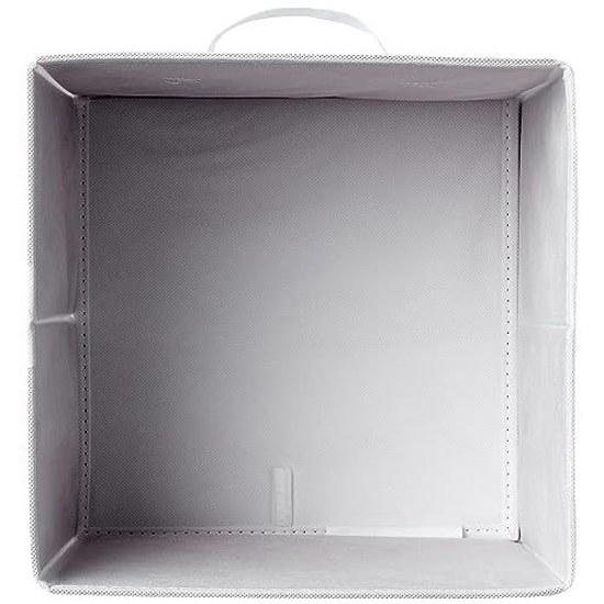 Basics Storage Box Folding Type 6-Piece Set Handles White 272728cm