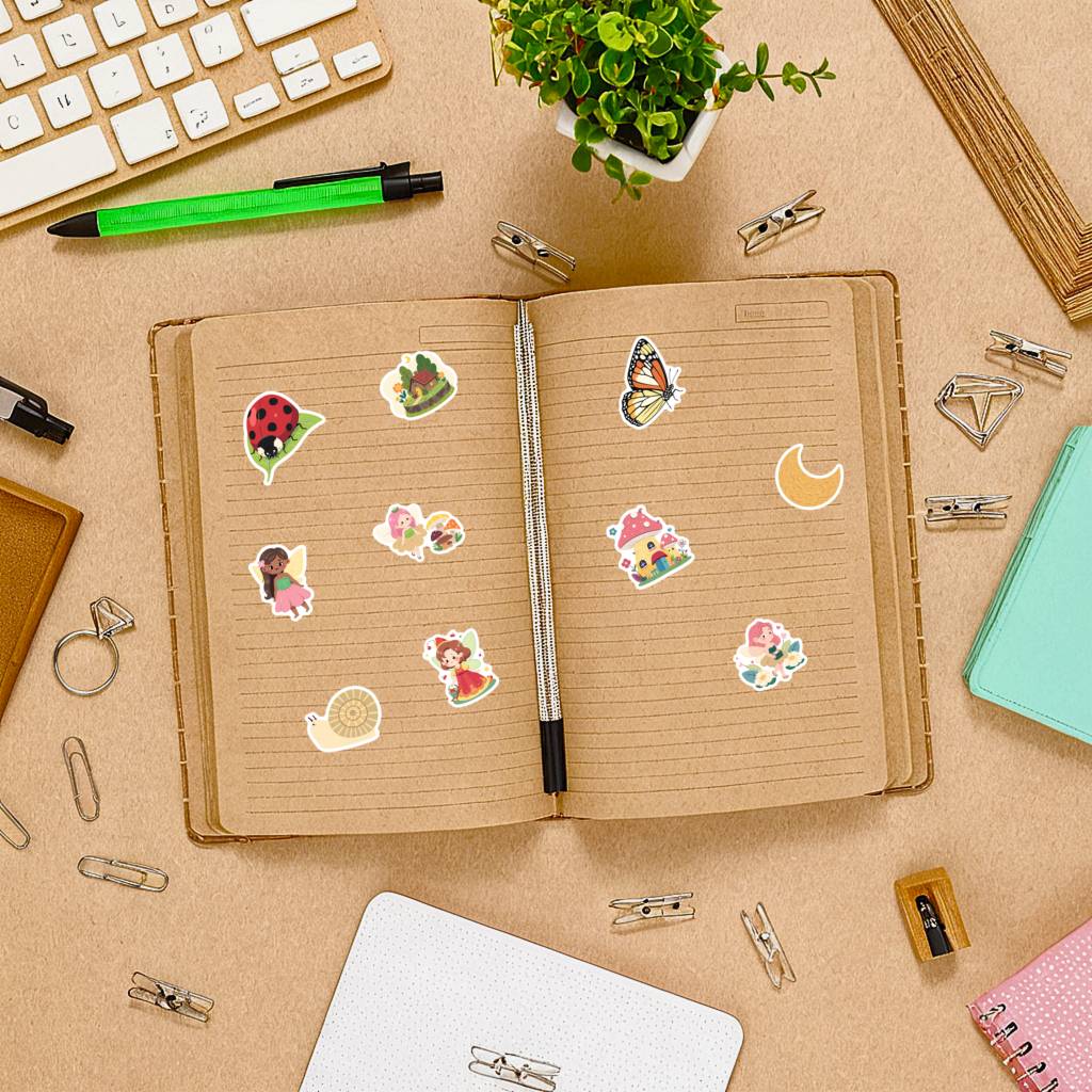 35pcs Cute Nature Stickers Whimsical Fairy Fairy Stickers Stickers For DIY Phone Guitar Laptop Notebook Suitcase Cup
