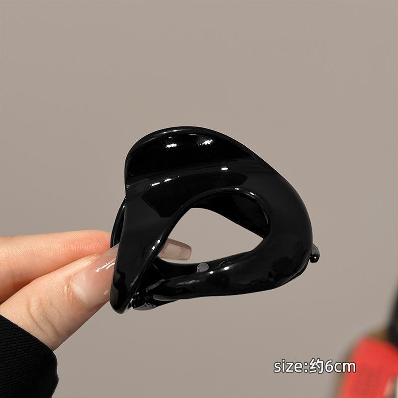 

1pc Fashionable Pumpkin Shaped Hair Clip, Suitable For Elegant High Ponytails And Medium-sized Hair Clips чёрный