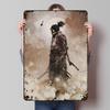 Sekiro Shadows Die Twice Gedrucktes Poster Benutzerdefinierte Wandkunst Retro Vintage Metallblechschilder für Zimmer Bar Zubehör Haus Heim