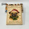 Niedliche Tier-Spielzeugsammlung 2026 Eule/Hund Adventskalender, 24 Tage Countdown bis Weihnachten mit Mini-Miniatur-Set Figuren-Ornamenten, PVC Sammlerstück