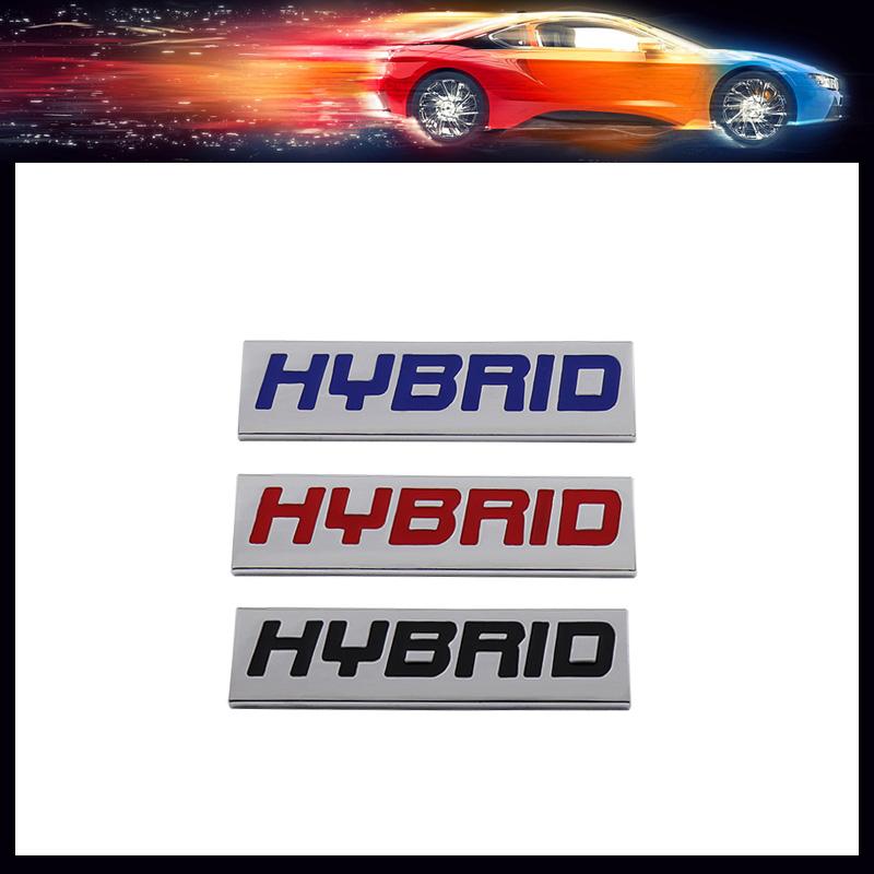 Premium HYBRID for Universal Car Engine Hood Fender Trunk Tail Rear Bonnet Nameplate Decal Emblem Badge Sticker