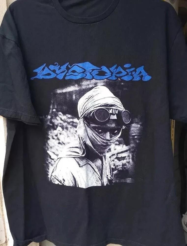 Dystopia Aftermash 90s rare design black short sleeve T shirt Men Women S5XL Unisex T-Shirt XXXXL