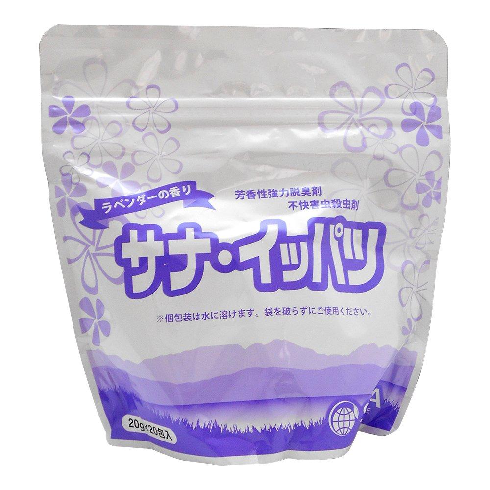 SANA Powerful Aromatic Deodorizer, Insecticide for Unpleasant Pests, Lavender Scent, Sana Ippatsu, 20g x 20 Packets