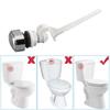 Easy To Use ABS Toilet Tank Button Flush Lever Push Button Replacement Set