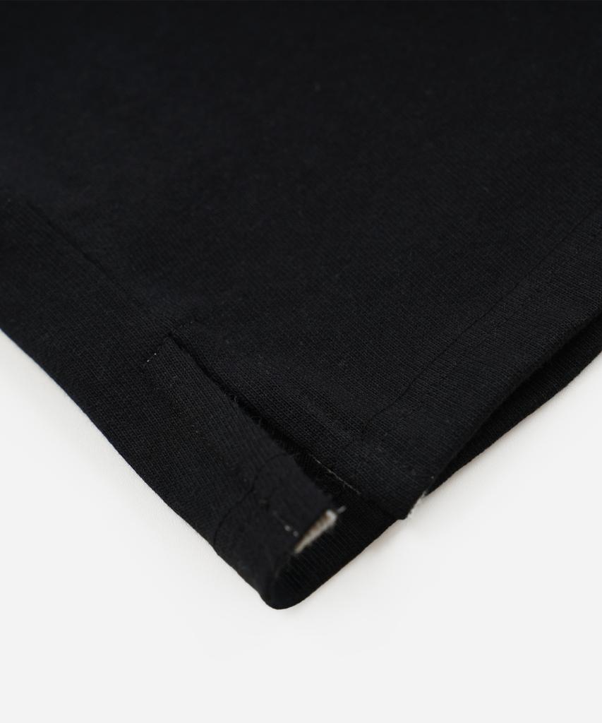 FRIZMWORKS Henley Neck Half Tee _ Black