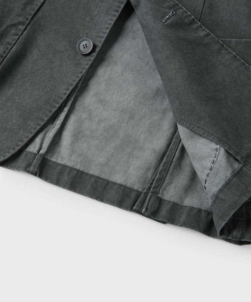 Panicale Charcoal Washed Cotton Jacket
