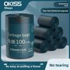 Kitchen Trash Bag With Drawstring Pe Material For Household Use And Waste Disposal