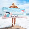 Custom Name Beach Towel Personalized Seaside Summer Beach Print Bath Towel for Kids Women Men Bath Towels for Travel Camp Swim