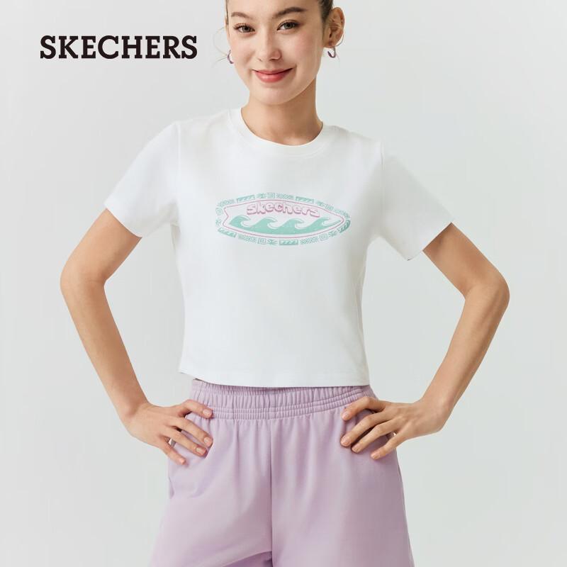 Skechers Women's Slim Fit Knit Short Sleeve T-Shirt L226W016