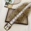 PU Leather Furry Waistband Rivet Y2K Waistband Fashion Plush Belt  Female/Girls