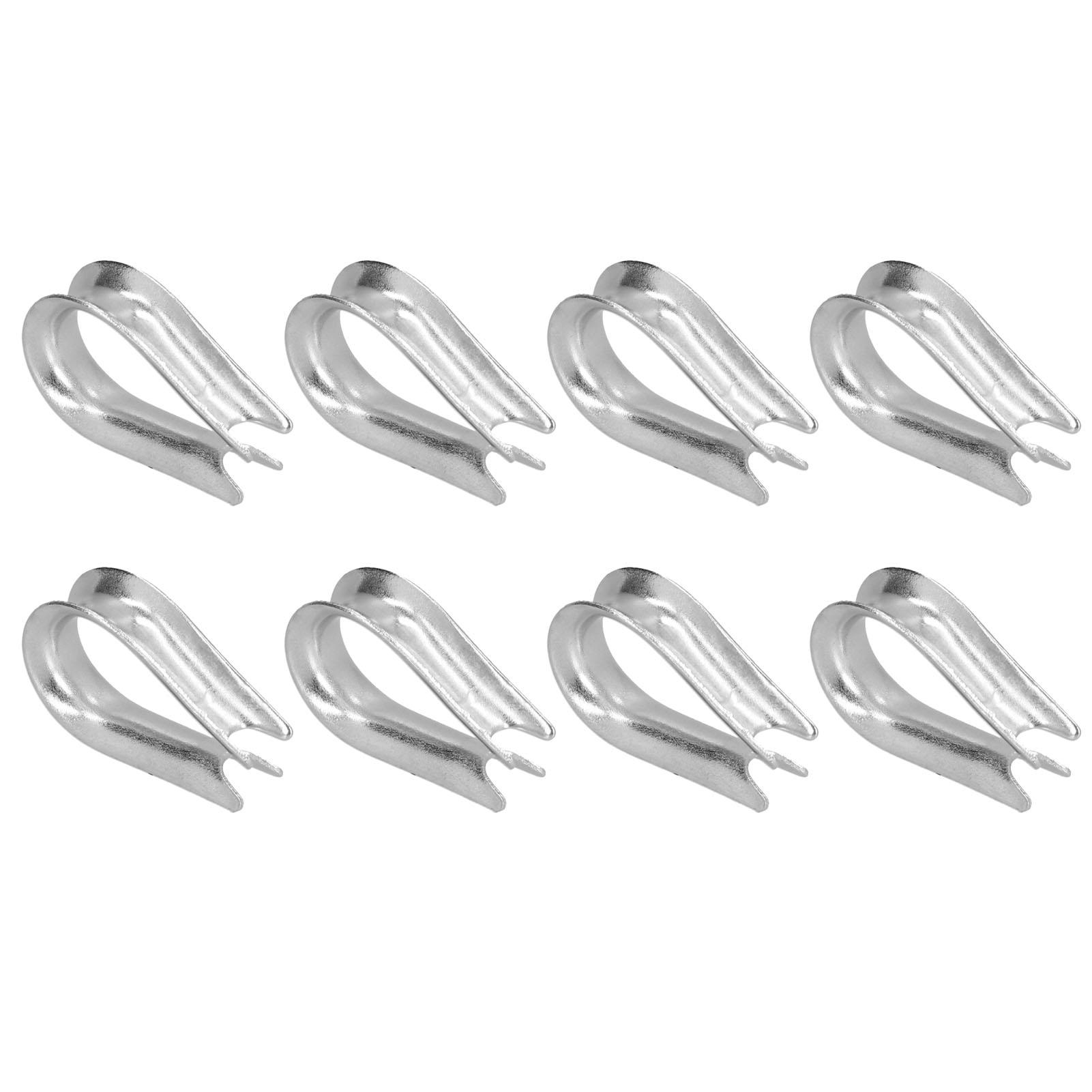 

50Pcs Wire Rope Thimble Stainless Steel Cable Rigging Tools for Shipbuilding Industry(M2(2mm) )