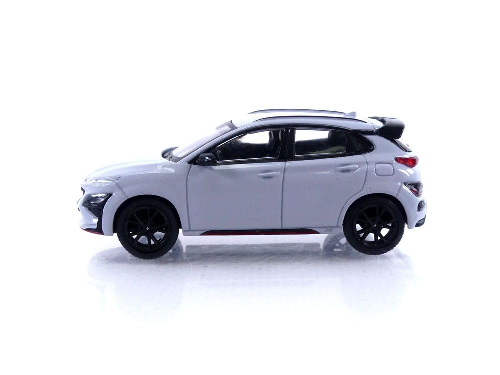 TrueScale Miniatures MINI GT Hyundai Kona N Sonic Blue Finished Model 1/64 (Left-Hand Drive) MGT00454-L