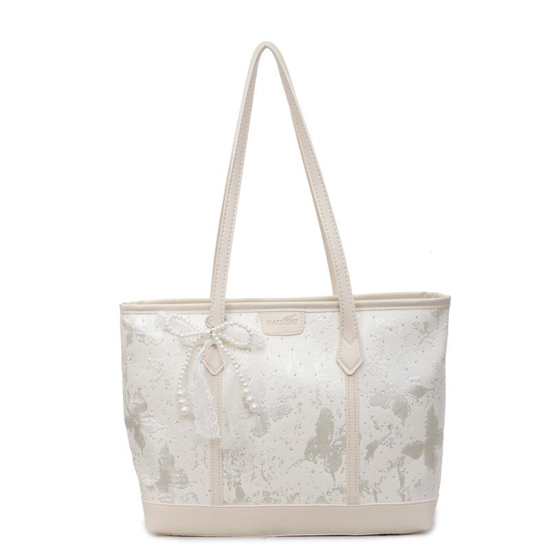 Large Capacity Chinese-style Bag for Women Summer High-end One-shoulder Commuting Bag Handheld Tote Bag